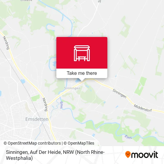 Карта Sinningen, Auf Der Heide