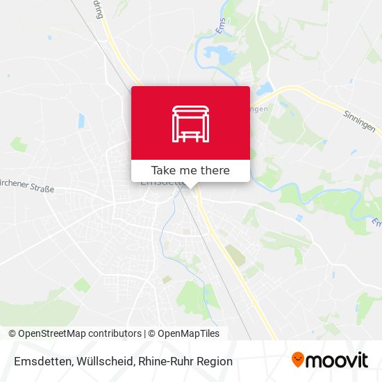 Emsdetten, Wüllscheid map