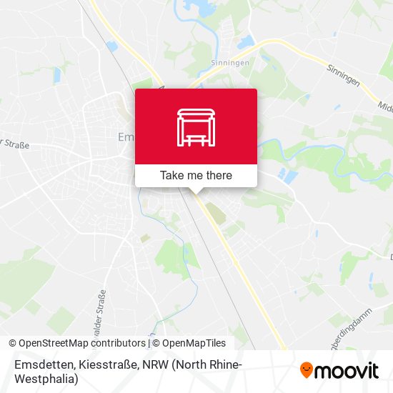 Emsdetten, Kiesstraße map