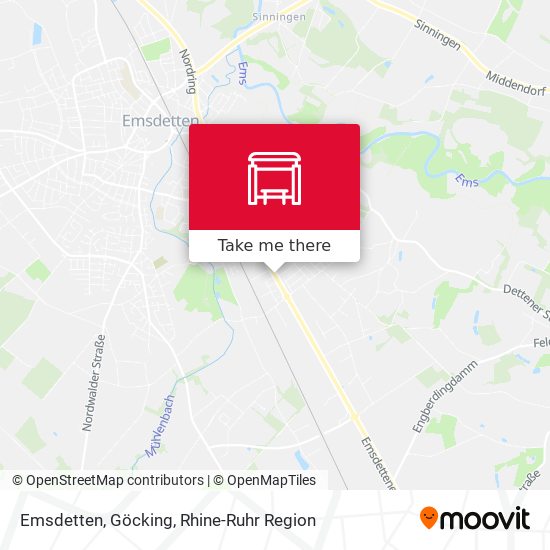 Emsdetten, Göcking map