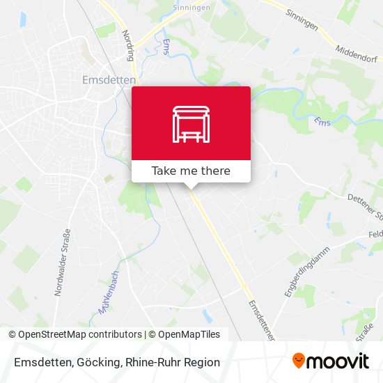 Emsdetten, Göcking map