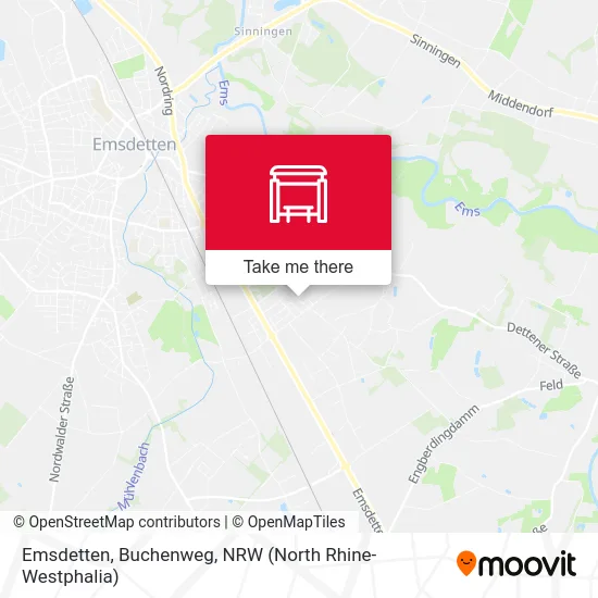 Emsdetten, Buchenweg map