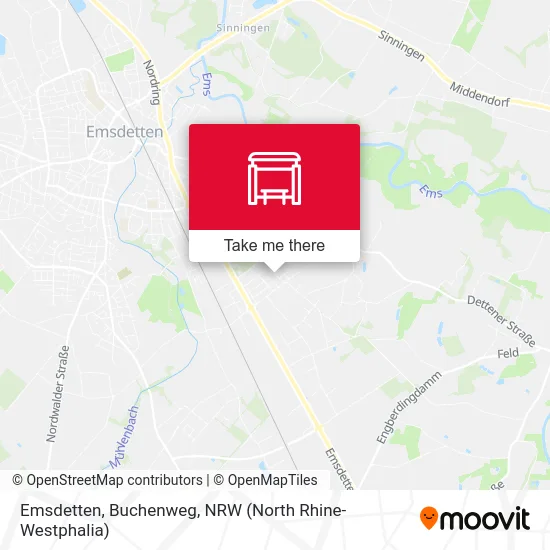Emsdetten, Buchenweg map