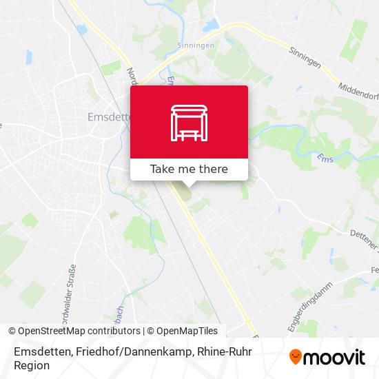 Emsdetten, Friedhof/Dannenkamp map