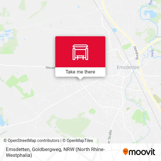 Emsdetten, Goldbergweg map
