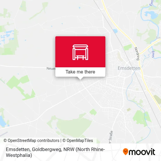 Emsdetten, Goldbergweg map