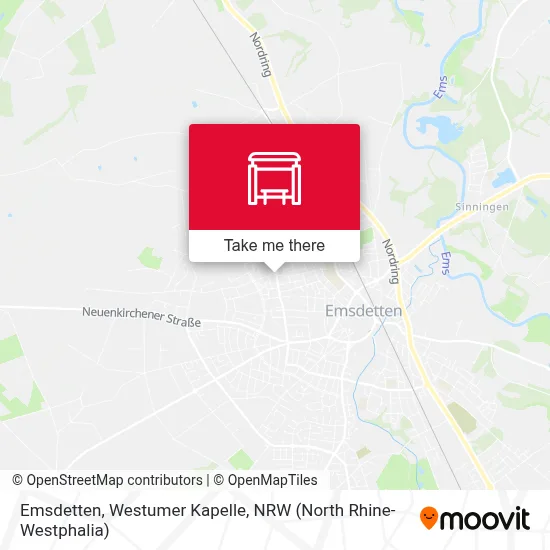 Emsdetten, Westumer Kapelle map