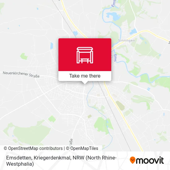 Emsdetten, Kriegerdenkmal map