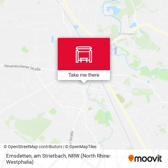 Карта Emsdetten, am Strietbach