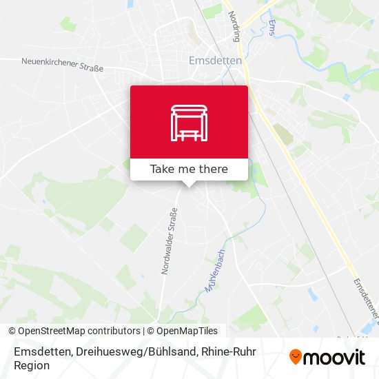 Emsdetten, Dreihuesweg / Bühlsand map