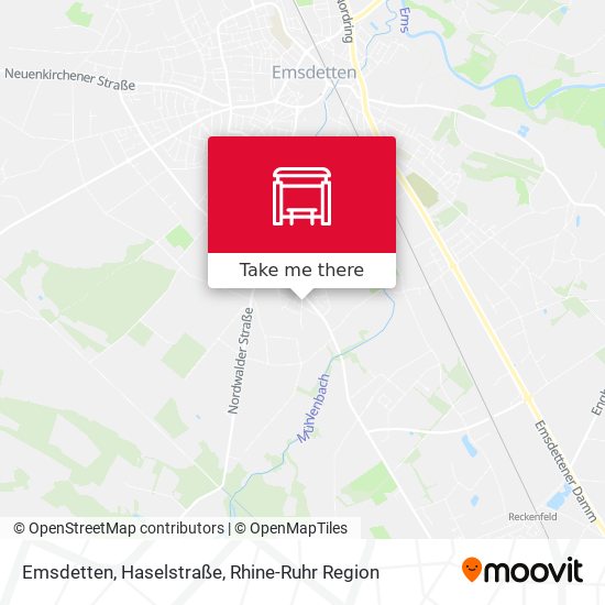 Emsdetten, Haselstraße map