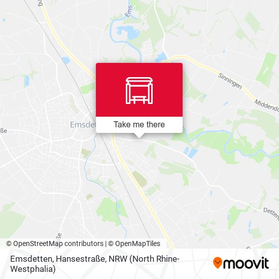 Emsdetten, Hansestraße map