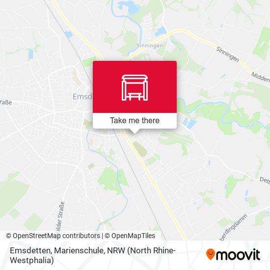Emsdetten, Marienschule map