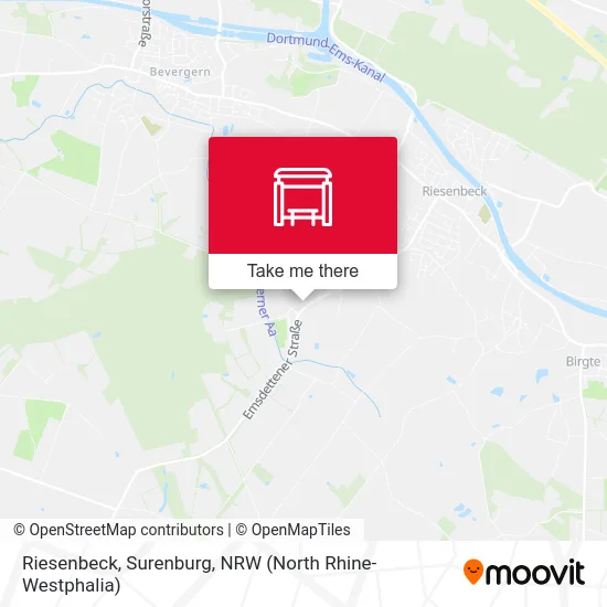 Riesenbeck, Surenburg map