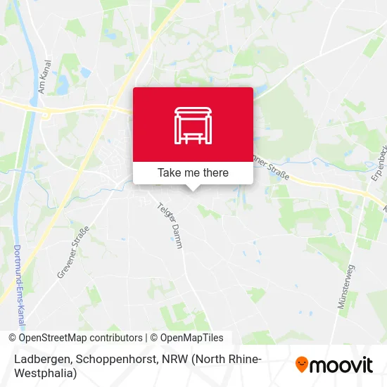 Ladbergen, Schoppenhorst map