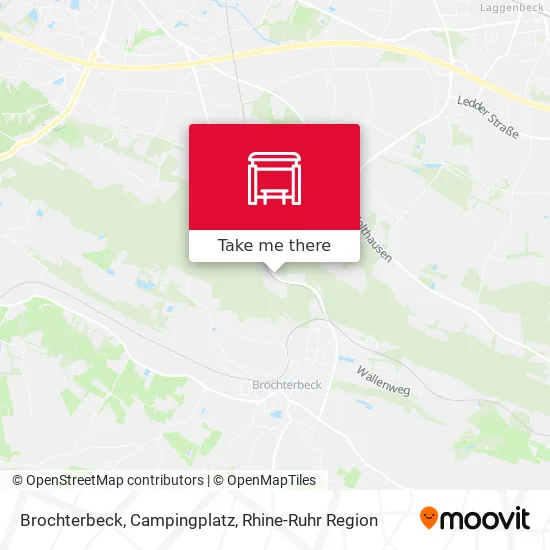 Карта Brochterbeck, Campingplatz