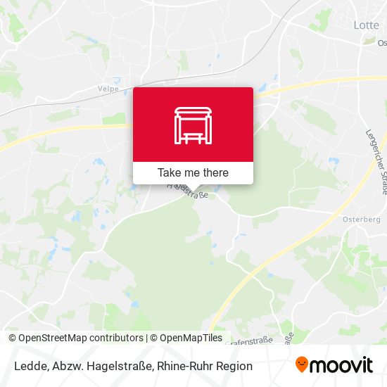 Ledde, Abzw. Hagelstraße map