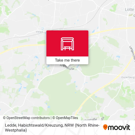 Ledde, Habichtswald/Kreuzung map