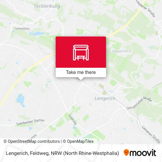 Lengerich, Feldweg map