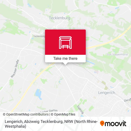 Карта Lengerich, Abzweig Tecklenburg