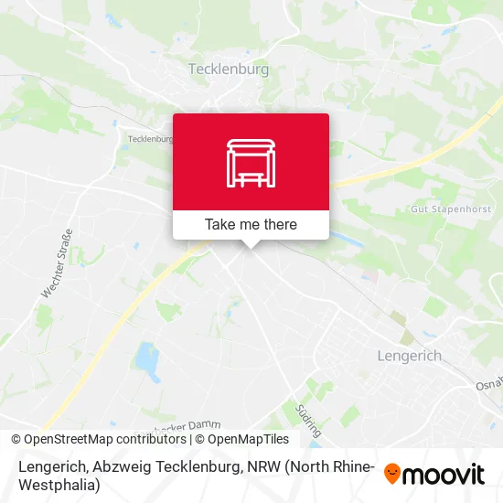 Карта Lengerich, Abzweig Tecklenburg