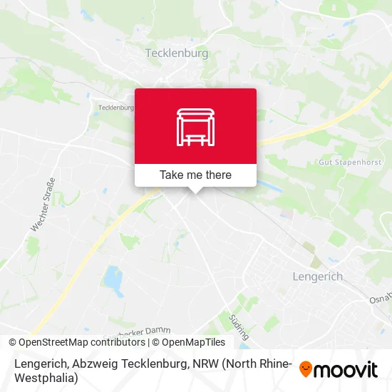 Карта Lengerich, Abzweig Tecklenburg