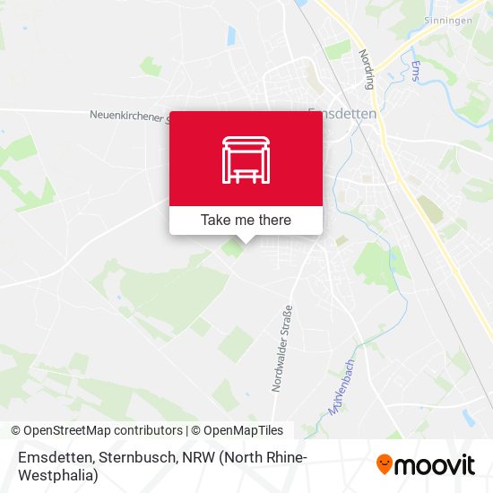 Emsdetten, Sternbusch map