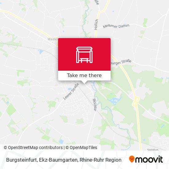 Burgsteinfurt, Ekz-Baumgarten map