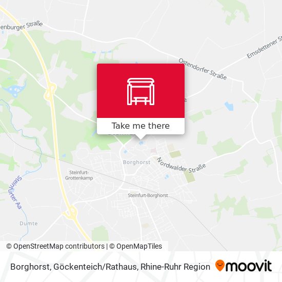 Borghorst, Göckenteich/Rathaus map
