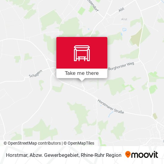 Horstmar, Abzw. Gewerbegebiet map