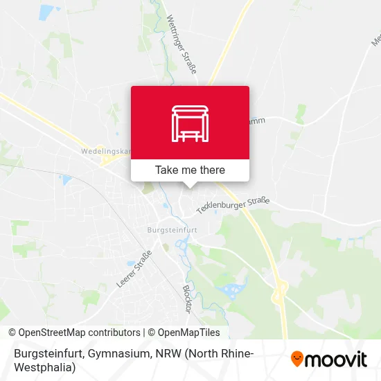 Burgsteinfurt, Gymnasium map