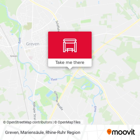 Greven, Mariensäule map