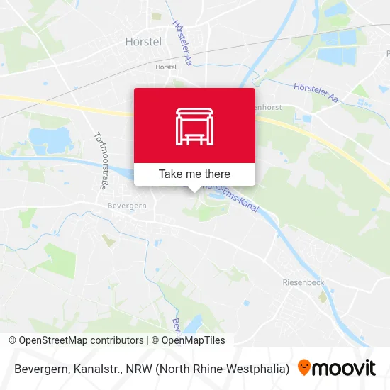 Bevergern, Kanalstr. map