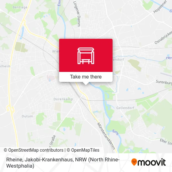 Rheine, Jakobi-Krankenhaus map