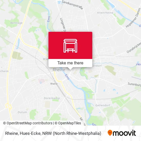 Карта Rheine, Hues-Ecke