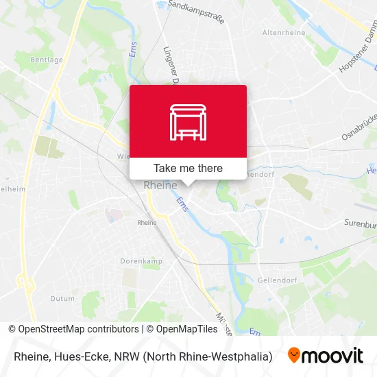 Rheine, Hues-Ecke map