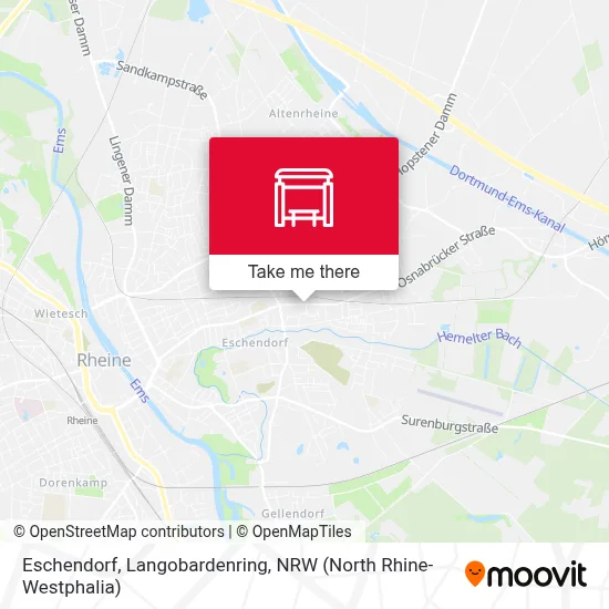 Eschendorf, Langobardenring map