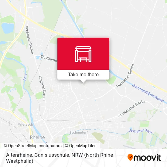 Altenrheine, Canisiusschule map