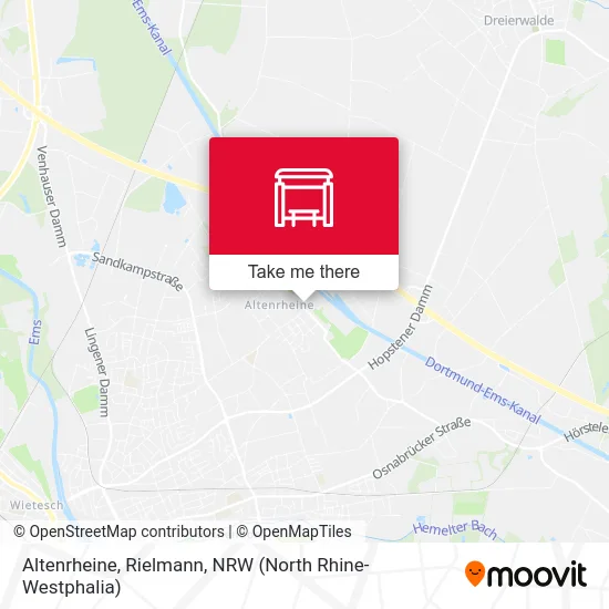 Altenrheine, Rielmann map