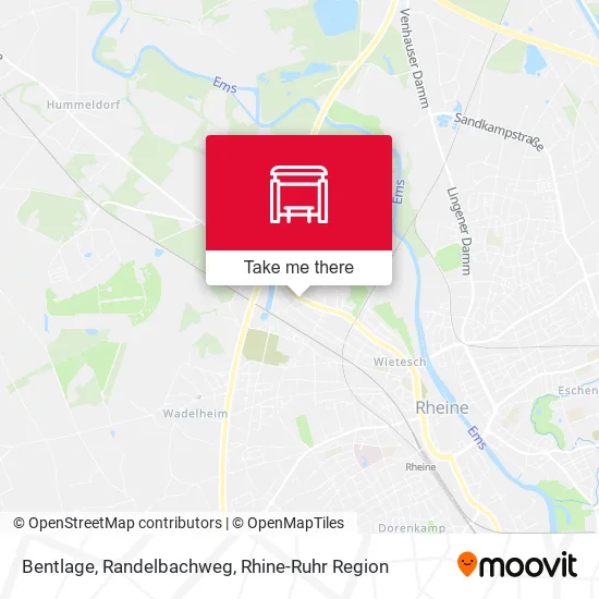 Карта Bentlage, Randelbachweg