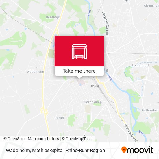Wadelheim, Mathias-Spital map