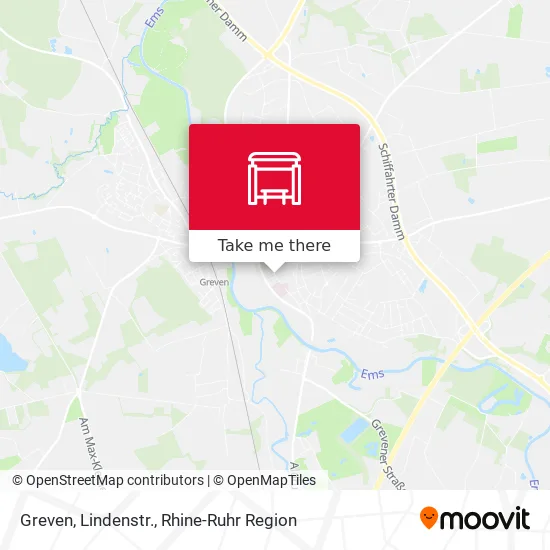 Greven, Lindenstr. map