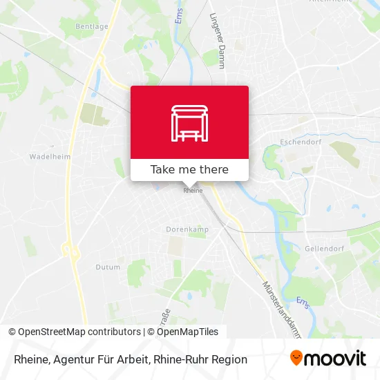 Карта Rheine, Agentur Für Arbeit