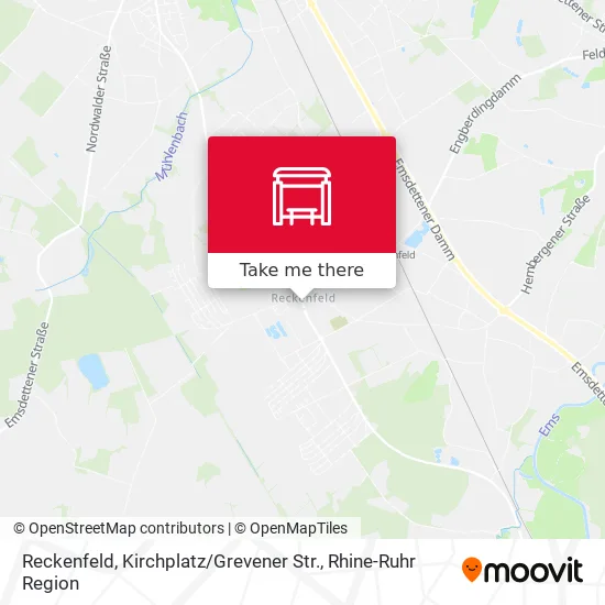 Reckenfeld, Kirchplatz / Grevener Str. map
