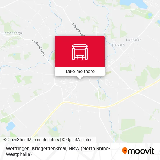 Wettringen, Kriegerdenkmal map