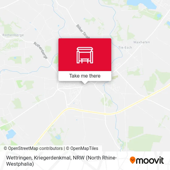 Wettringen, Kriegerdenkmal map