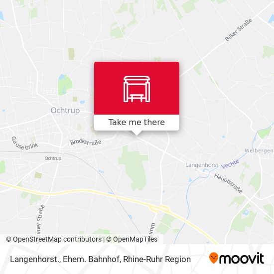 Langenhorst., Ehem. Bahnhof map