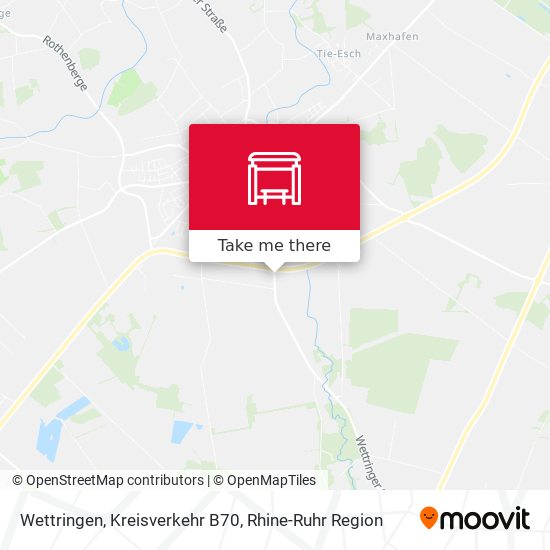 Wettringen, Kreisverkehr B70 map