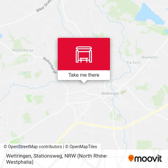 Wettringen, Stationsweg map