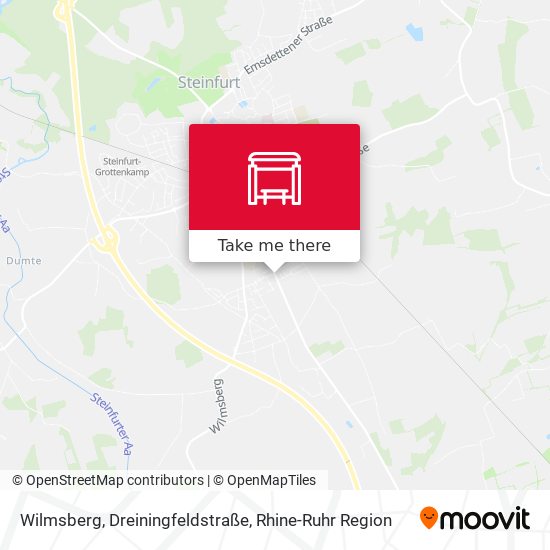 Wilmsberg, Dreiningfeldstraße map